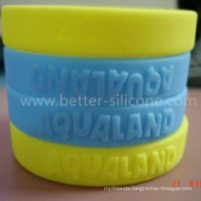 Eco-Friendly Elastomer Embossed Silicone Bracelet